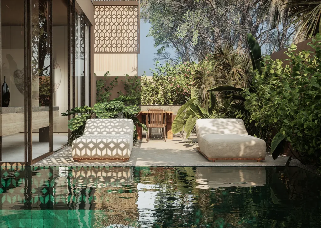 Waterfront living with private pool at La Mer Peninsula Dubai